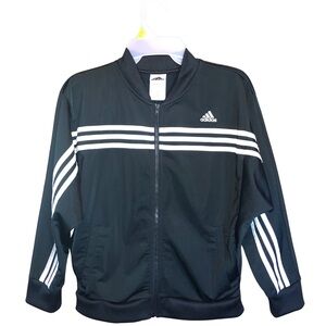 Adidas Kids Black Track Jacket Size 14/16